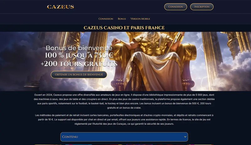 Meilleur cazeus casino france à France